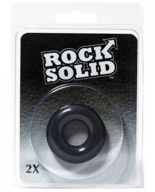 Rock Solid 2&quot; Black Donut Ring